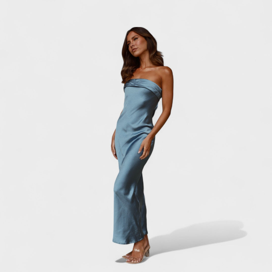 Belucia™ | Vestido de satén sin mangas