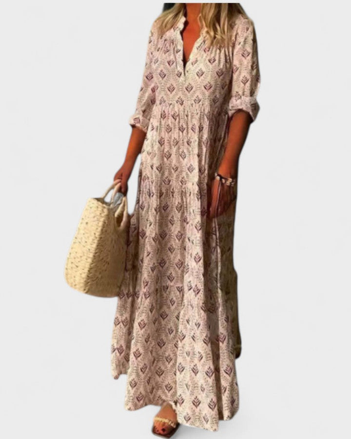 Belucia™ Vestido largo vintage estampado