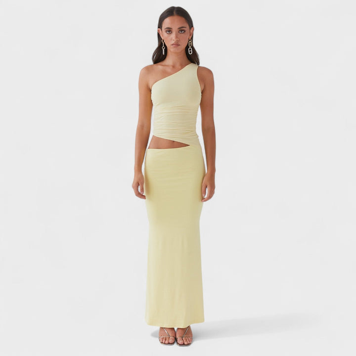 Belucia™ | Vestido maxi asimétrico con corte