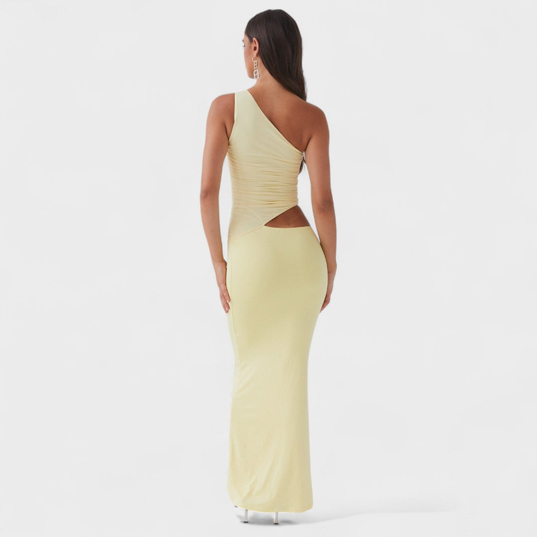 Belucia™ | Vestido maxi asimétrico con corte