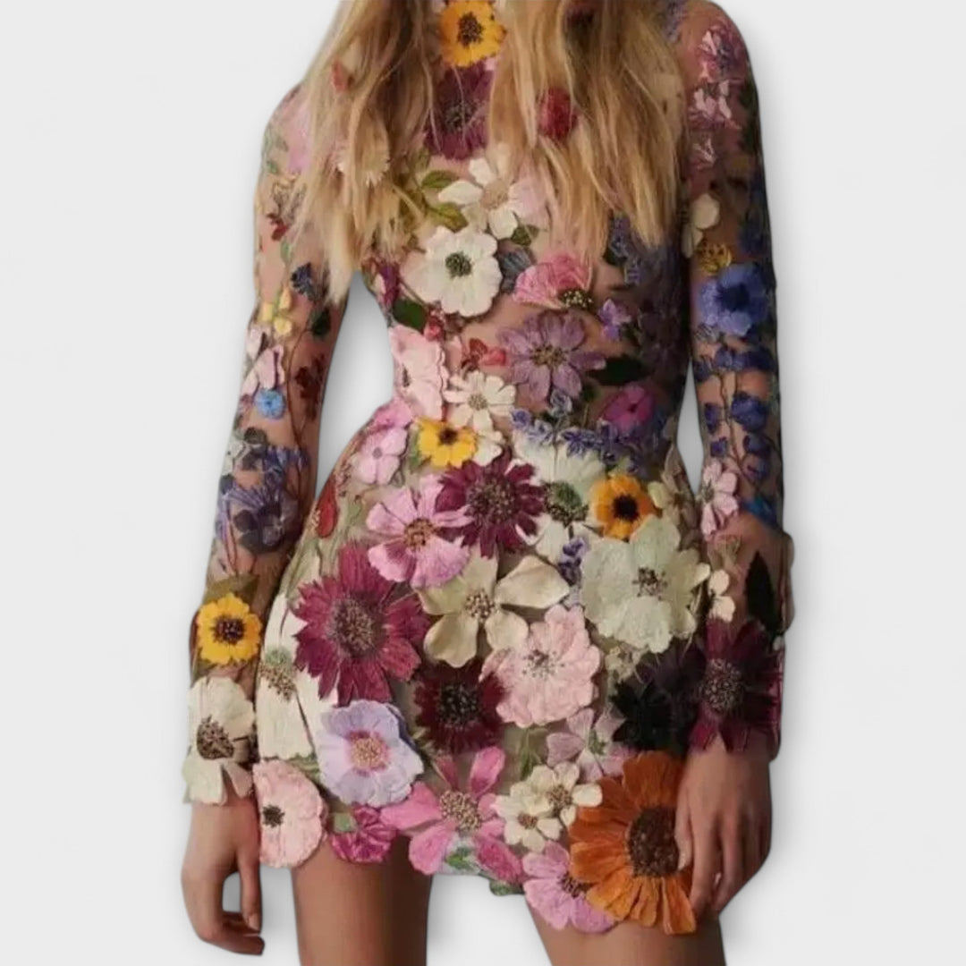 Dolores | Vestido con estampado de flores