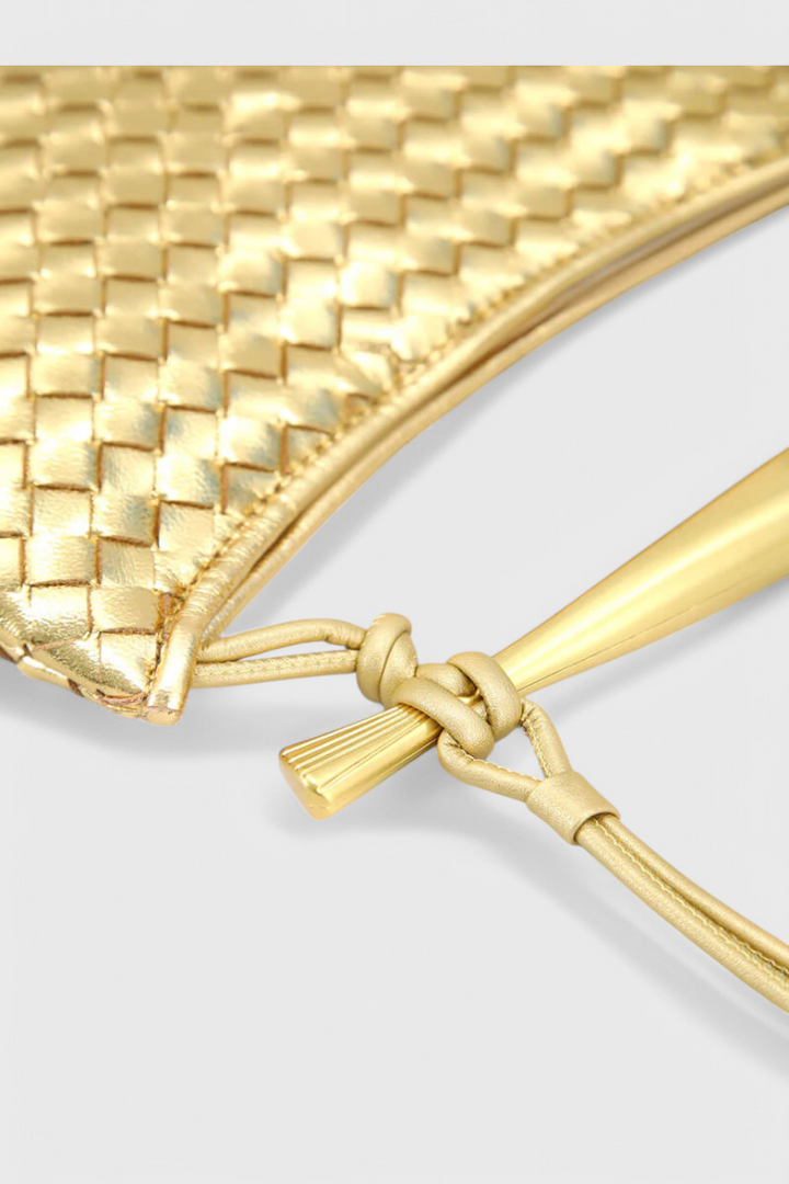 Belucia™ | Bolso Woven con Asa Dorada