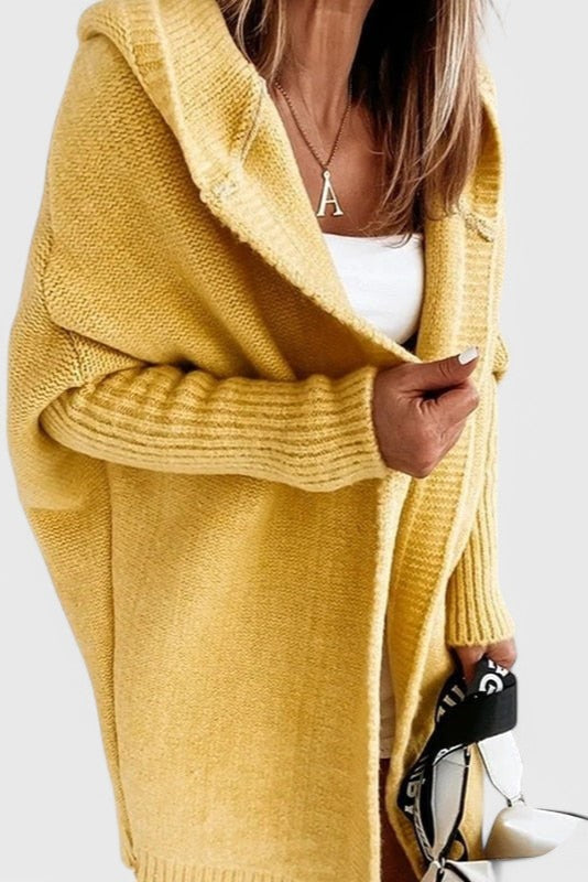 Belucia™ | Cárdigan de Punto con Capucha Oversized