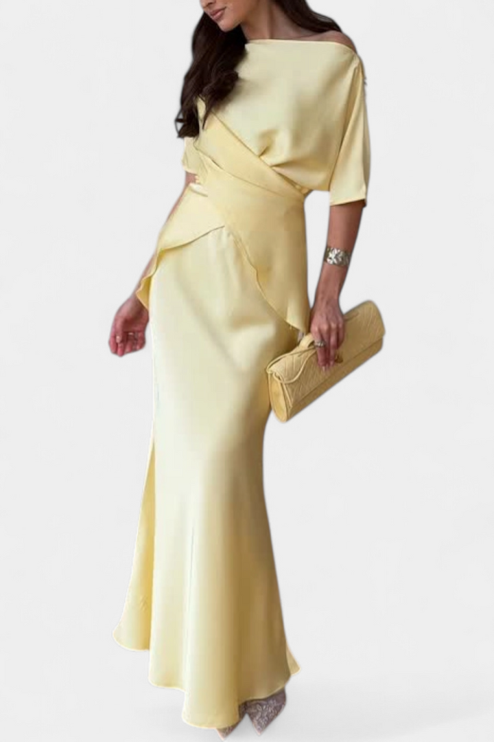 Belucia™ | Conjunto de Top con Tiras Cruzadas y Falda Fluida