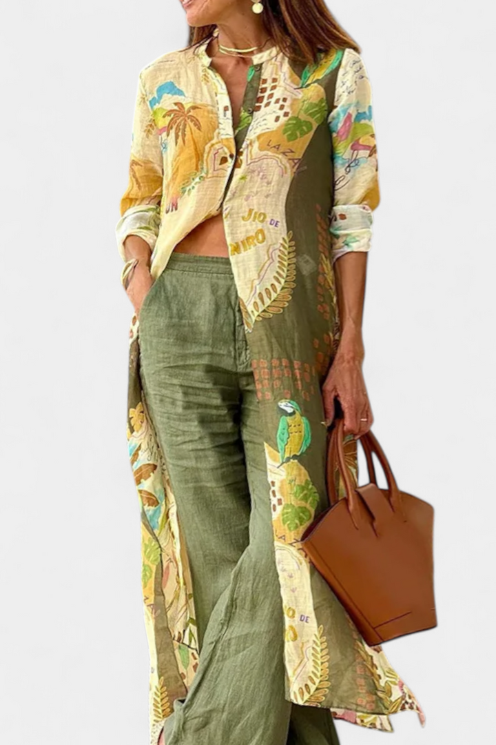 Belucia™ | Conjunto Coordinado de Lino con Estilo Atemporal