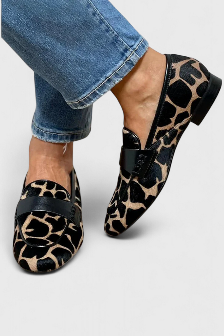 Belucia™ | Mocasines de Cuero con Tacón Bajo