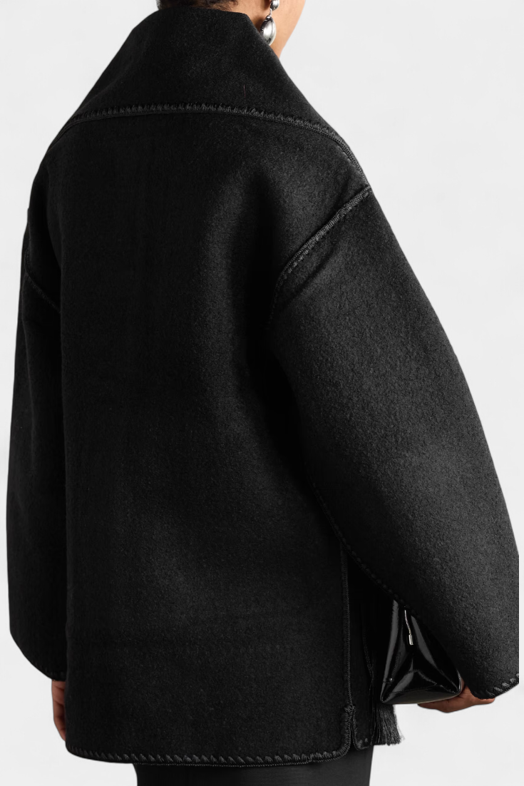 Belucia™ |  Abrigo de Corte Suelto con Bufanda