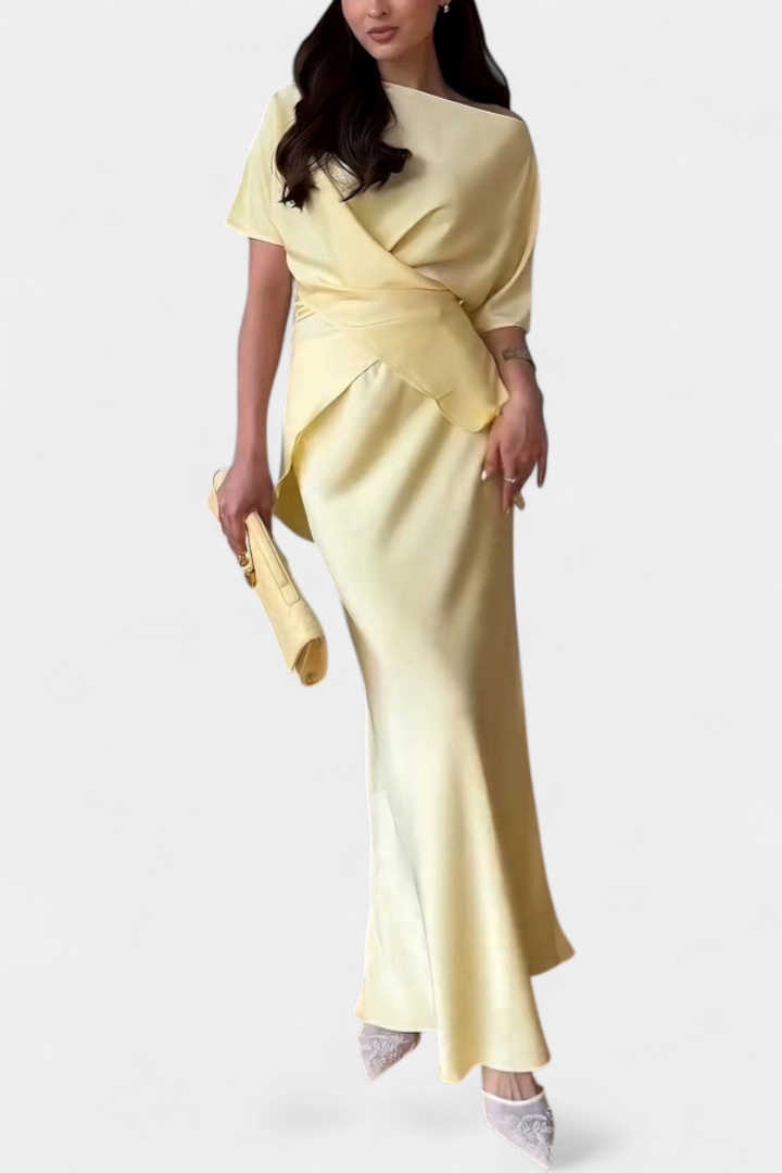 Belucia™ | Conjunto de Top con Tiras Cruzadas y Falda Fluida