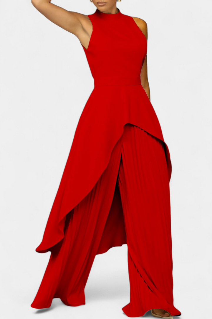 Belucia™ | Conjunto Asimétrico con Pantalón Plisado