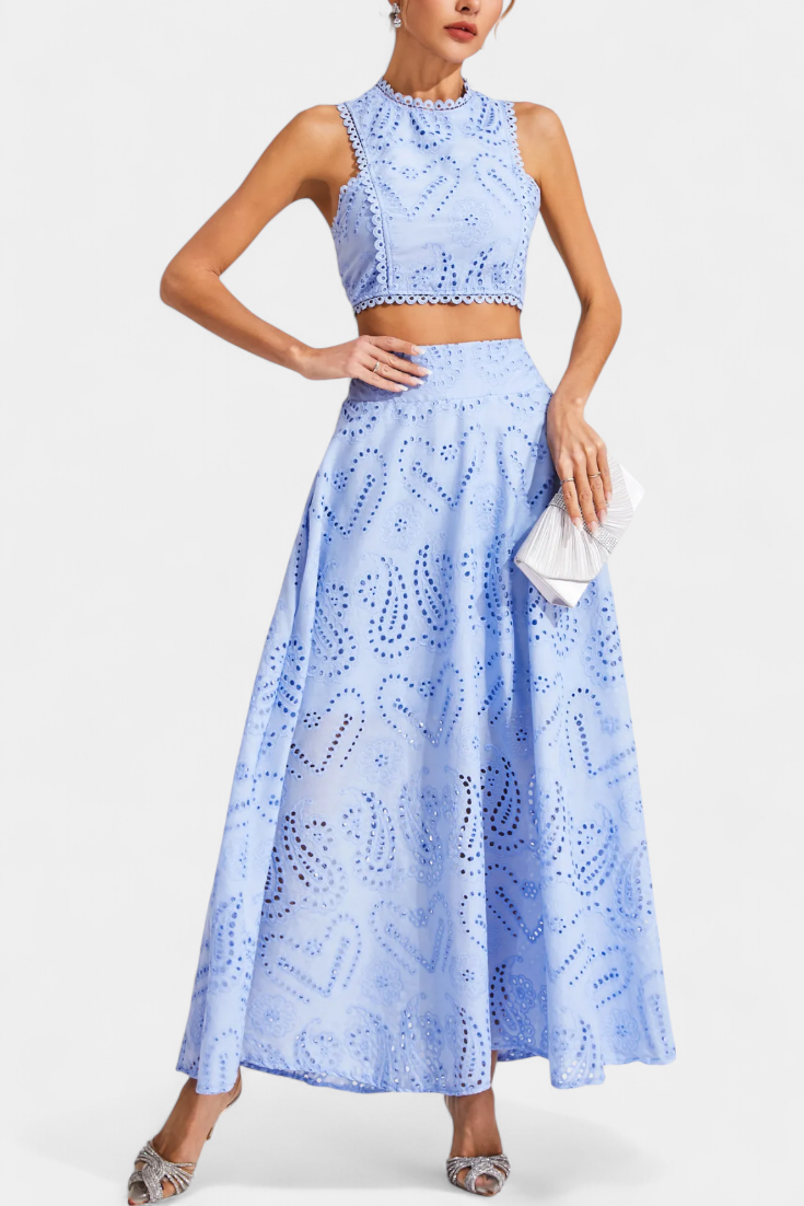 Belucia™ | Conjunto Romántico de Encaje Floral Calado