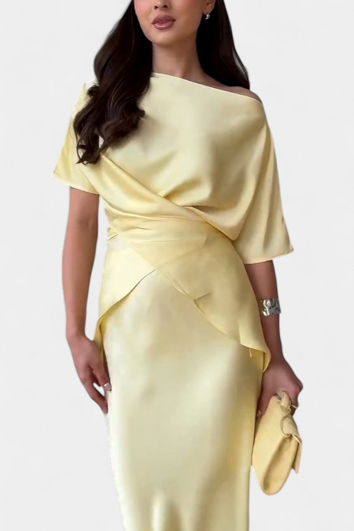 Belucia™ | Conjunto de Top con Tiras Cruzadas y Falda Fluida