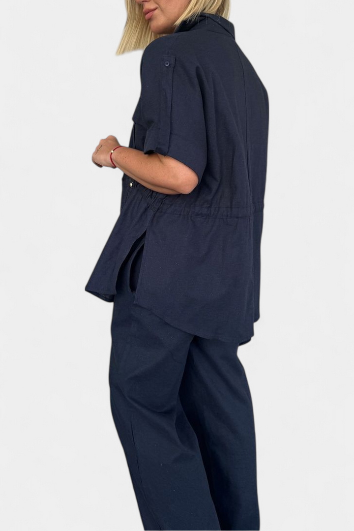 Belucia™ | Conjunto Relaxed de Camisa y Pantalones de Algodón y Lino