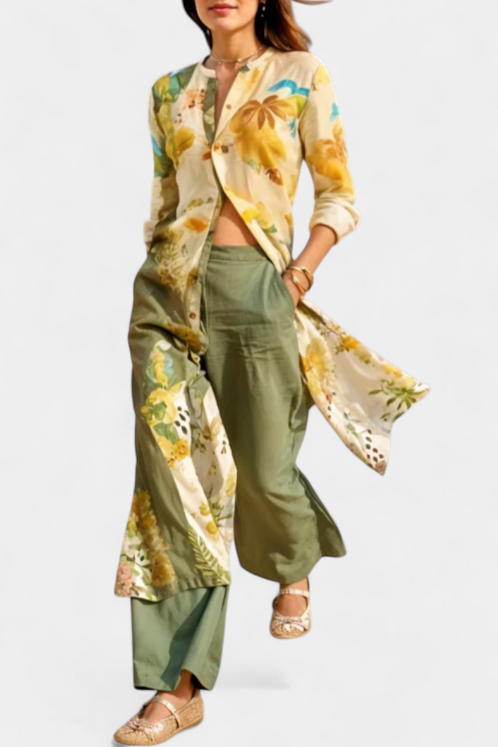 Belucia™ | Conjunto Coordinado de Lino con Estilo Atemporal