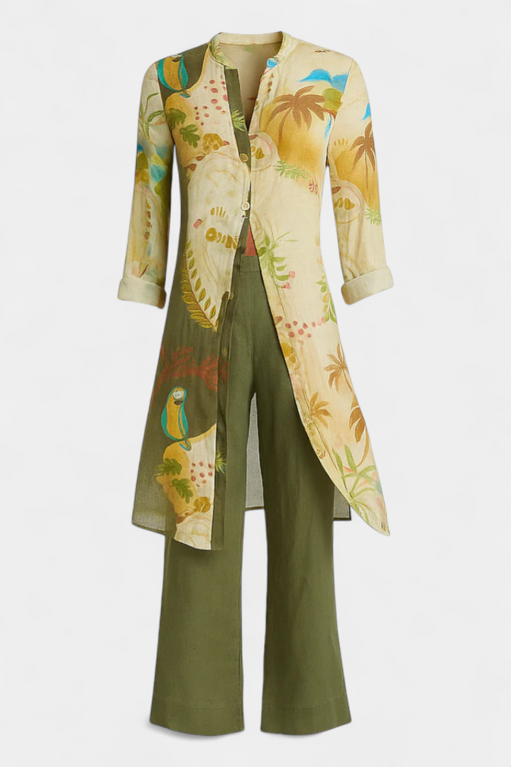 Belucia™ | Conjunto Coordinado de Lino con Estilo Atemporal