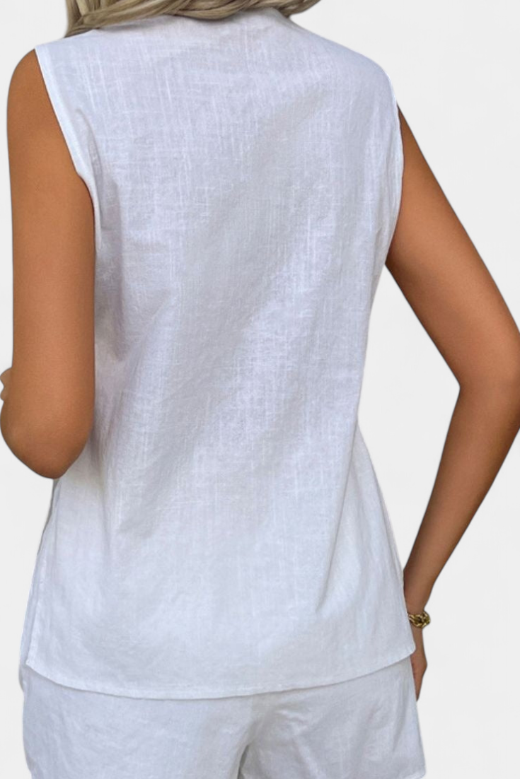 Belucia™ | Conjunto de Lino Sin Mangas de Estilo Relajado